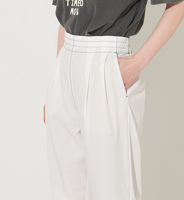 NOMINE「ステッチタックパンツ」|スラックス|