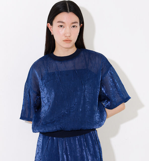 NOMINE「【セットアップ着用可】シャイン リンクル Ｔシャツ」|Tシャツ・カットソー|
