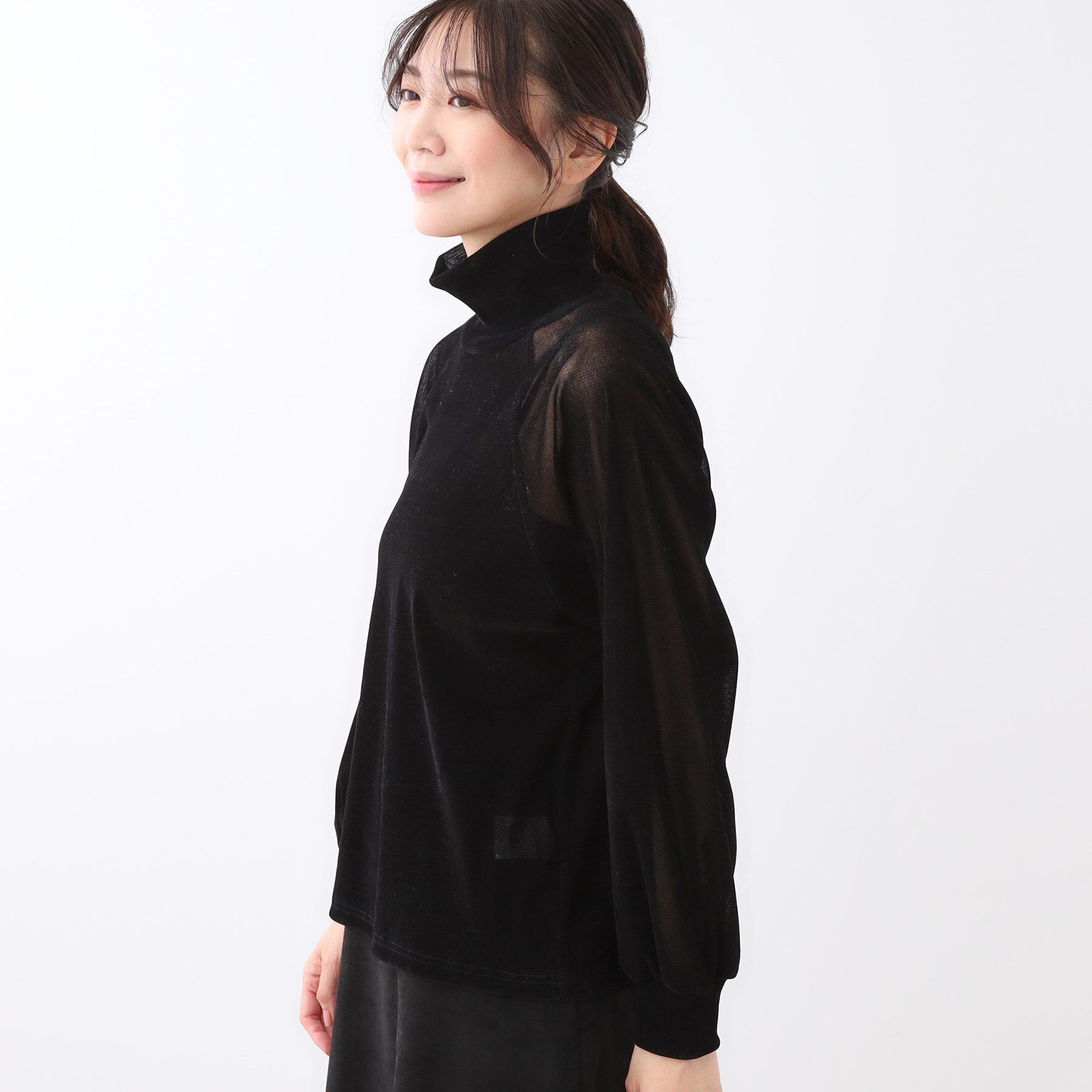 Reflect「【レイヤードスタイルのインナーに◎】タートル&times;ラグランスリーブプルオーバー」|Tシャツ・カットソー|
