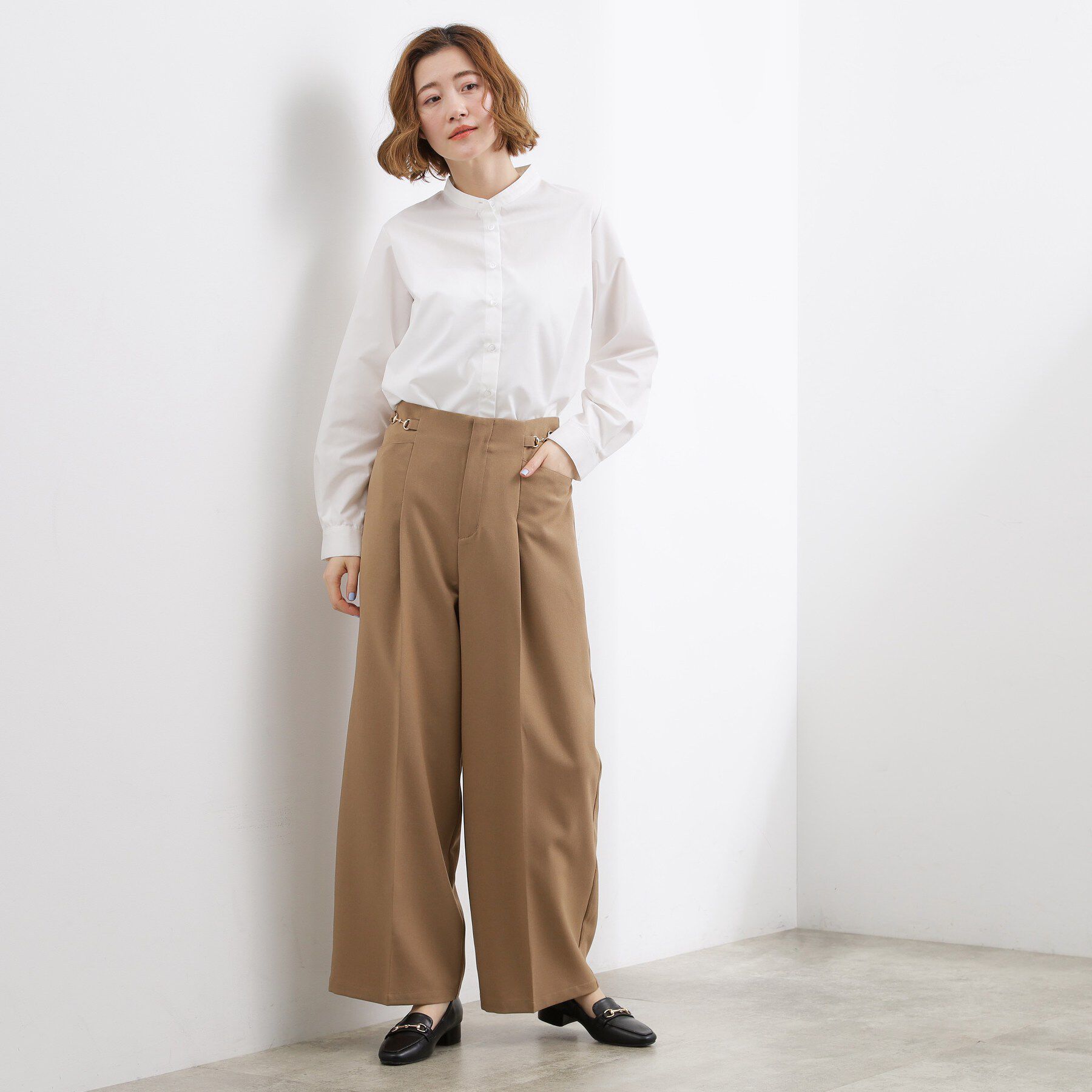 grove「【2点SET】一枚でコーデが決まる！ニットベスト&times;シャツSET」|シャツ・ブラウス|