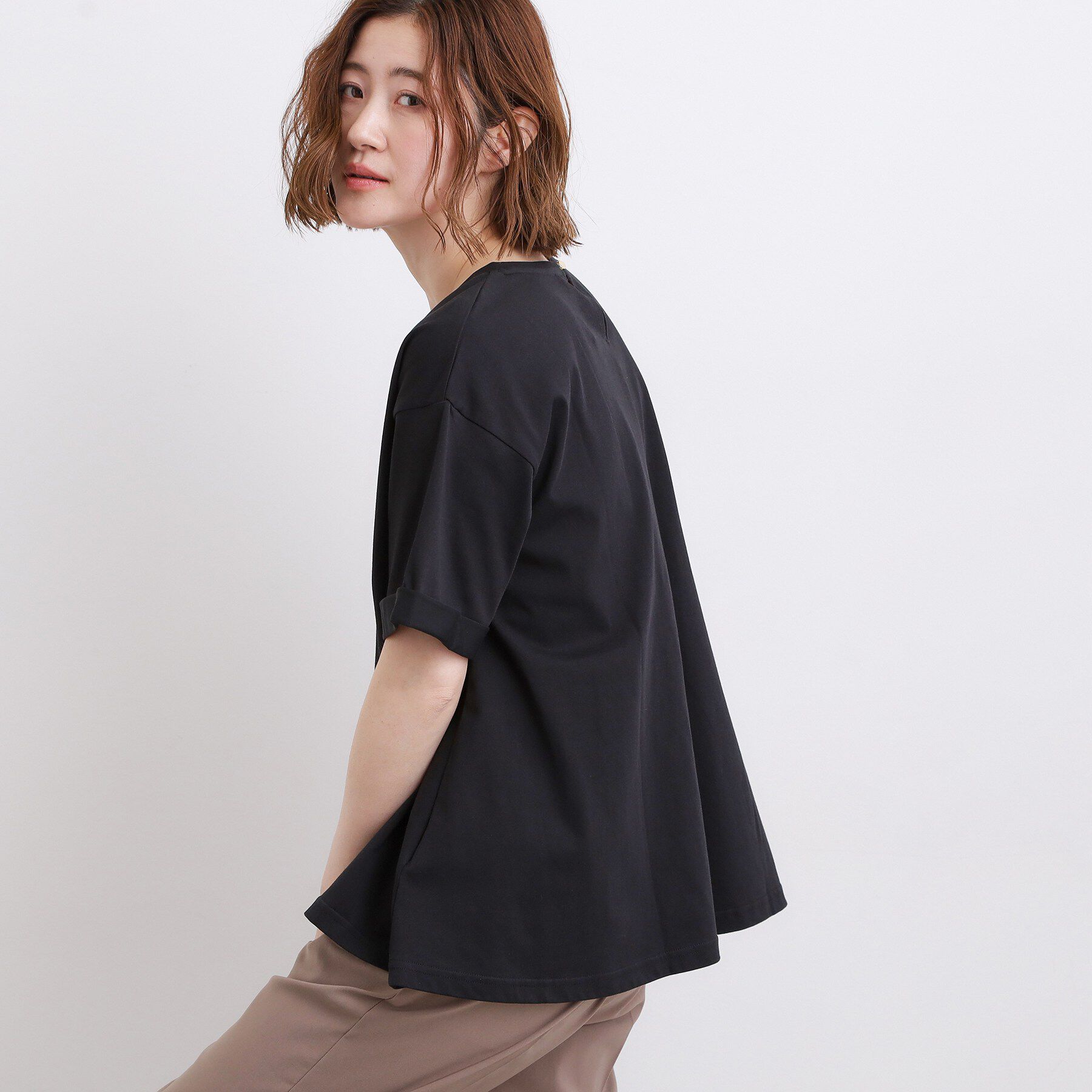 grove「【遮熱／吸水速乾／UVカット】フレアシルエットTシャツ」|Tシャツ・カットソー|