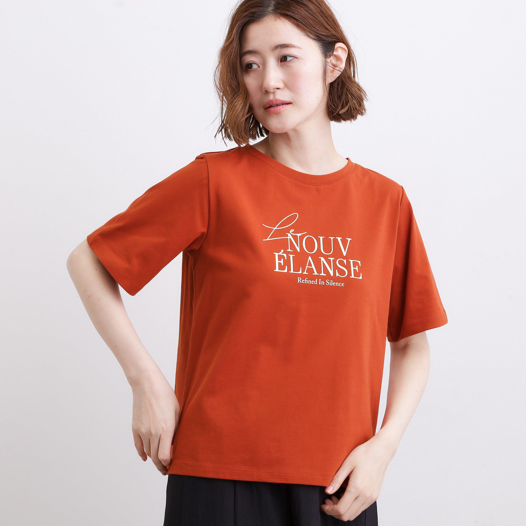 grove「【吸水速乾・UVカット・マシンウォッシャブル】ベーシックMIXロゴプリントT」|Tシャツ・カットソー|