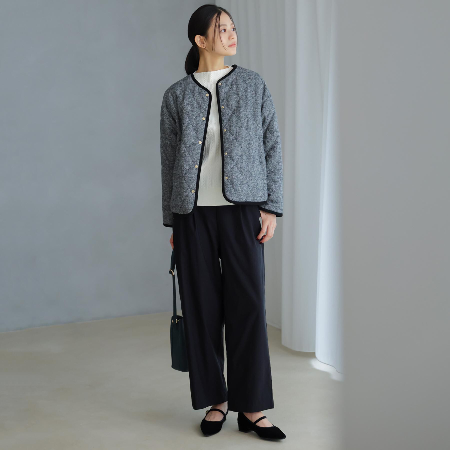 grove「【気分に合わせて楽しめる】リバーシブルキルティングジャケット」|ダウン|