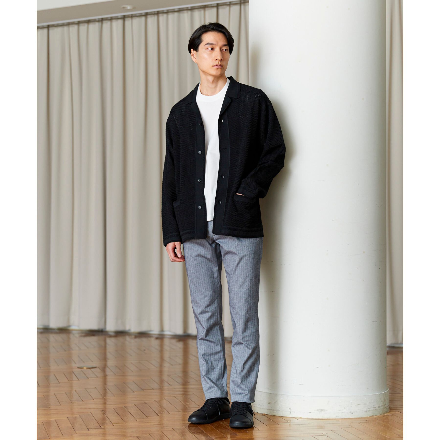 TAKEO KIKUCHI「【Made in JAPAN】播州織 ヘリンボン ストレート パンツ」|その他|