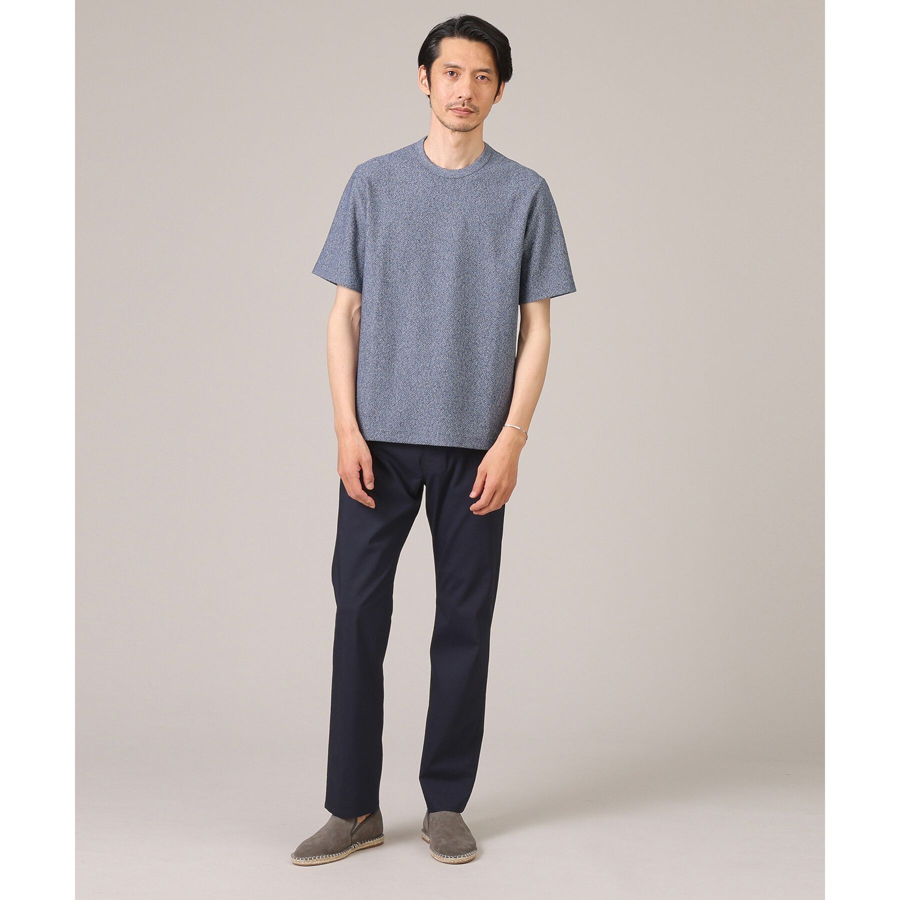 TAKEO KIKUCHI「【尾州織/Made in JAPAN】メランジ Tシャツ」|Tシャツ・カットソー|