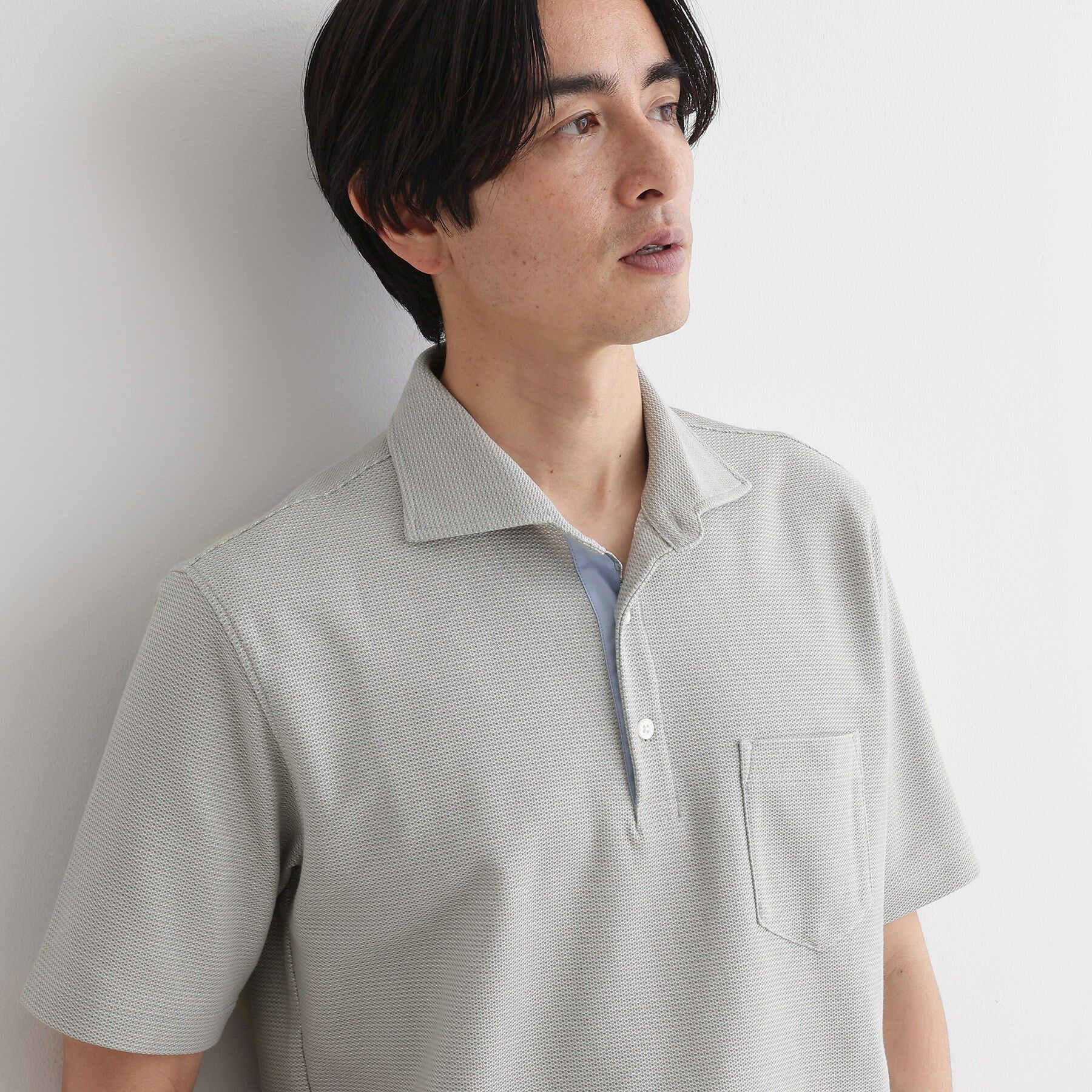 TAKEO KIKUCHI「【抗菌防臭／9色5サイズ展開】ハニカムメランジ ポロシャツ」|ポロシャツ|
