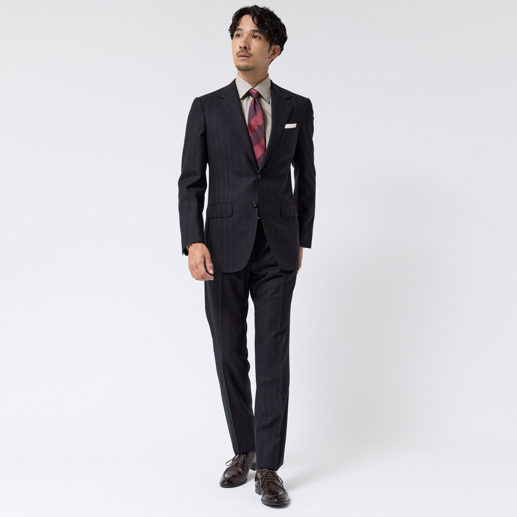 TAKEO KIKUCHI「Super140&rsquo;s ワイド ストライプ スーツ」|スーツ|