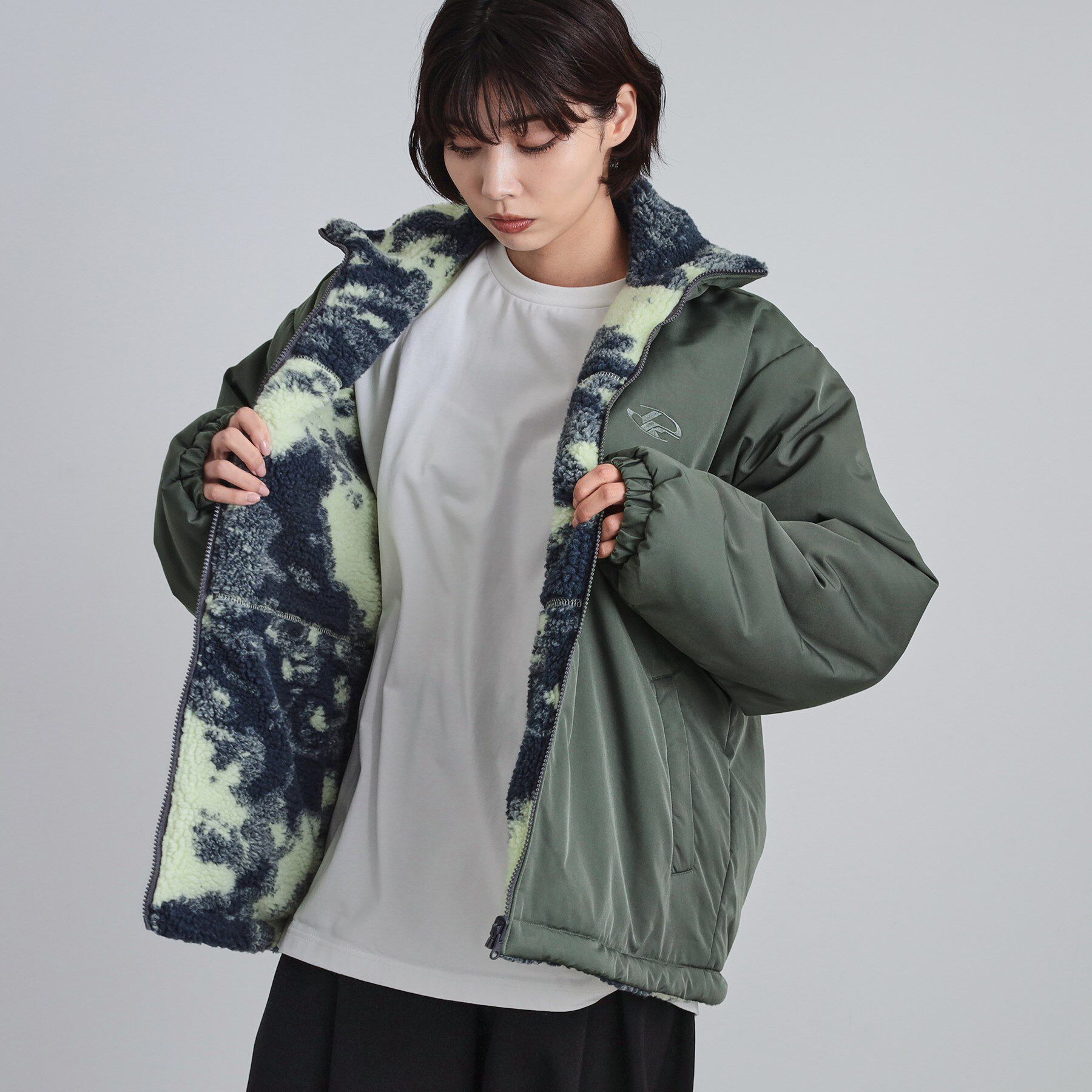 tk.TAKEO KIKUCHI「【WEB限定】リバーシブルボアブルゾン」|ブルゾン・スタジャン|