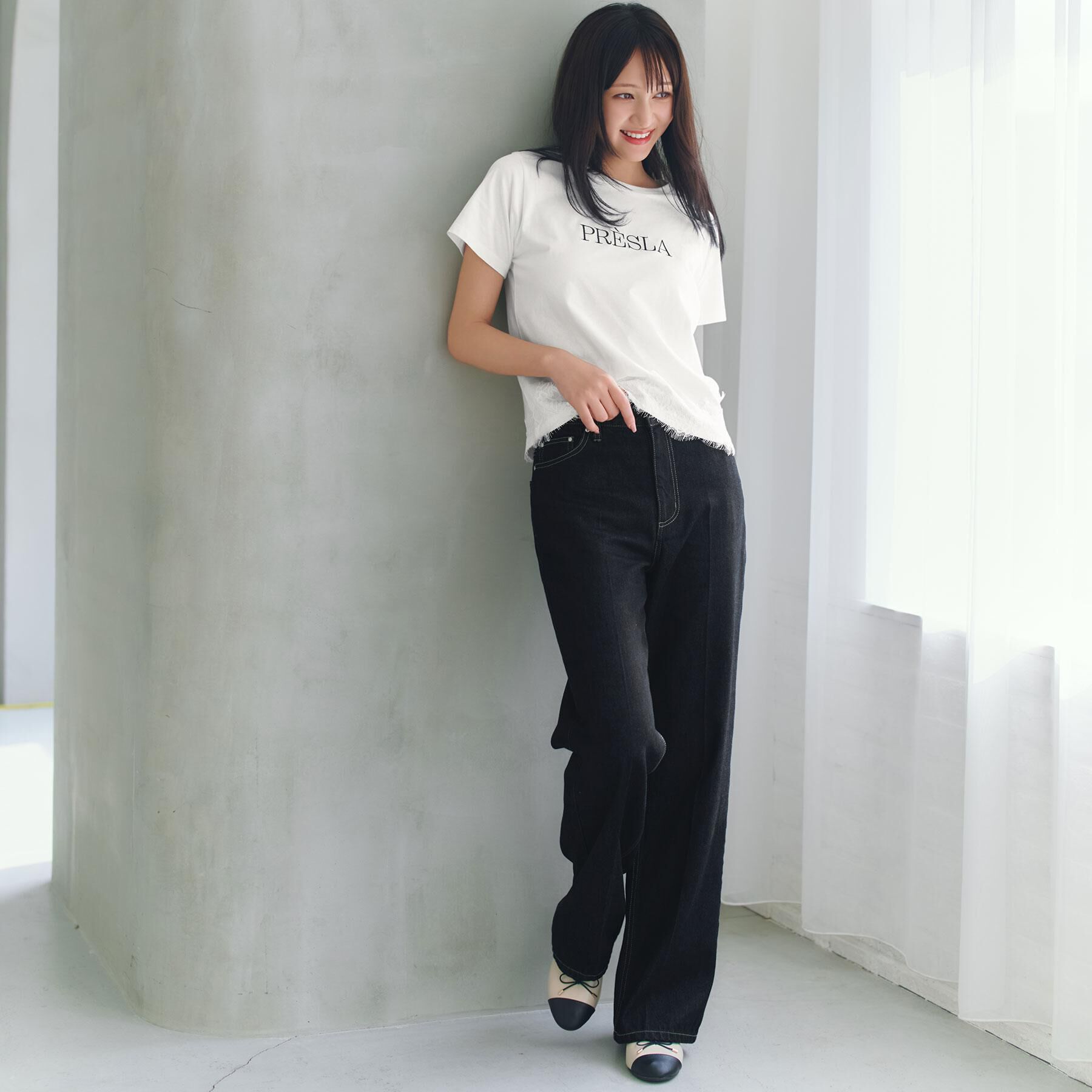 index「【植草美幸先生が指南する好印象スタイル】《丈が選べる》ストレートデニムパンツ【洗濯機洗い可】」|その他|