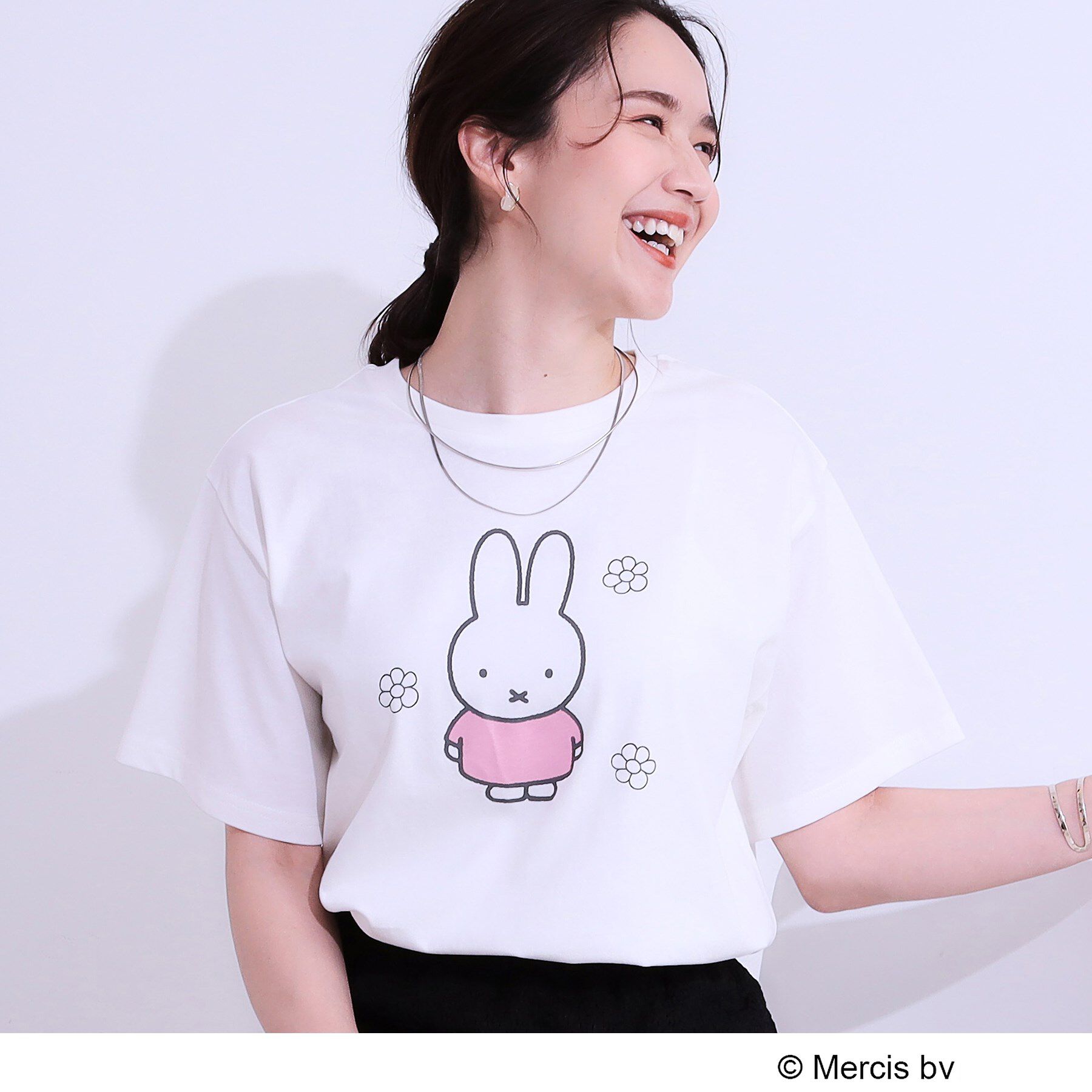 SHOO･LA･RUE「【miffy】グラフィックTシャツ」|Tシャツ・カットソー|ホワイト(501)