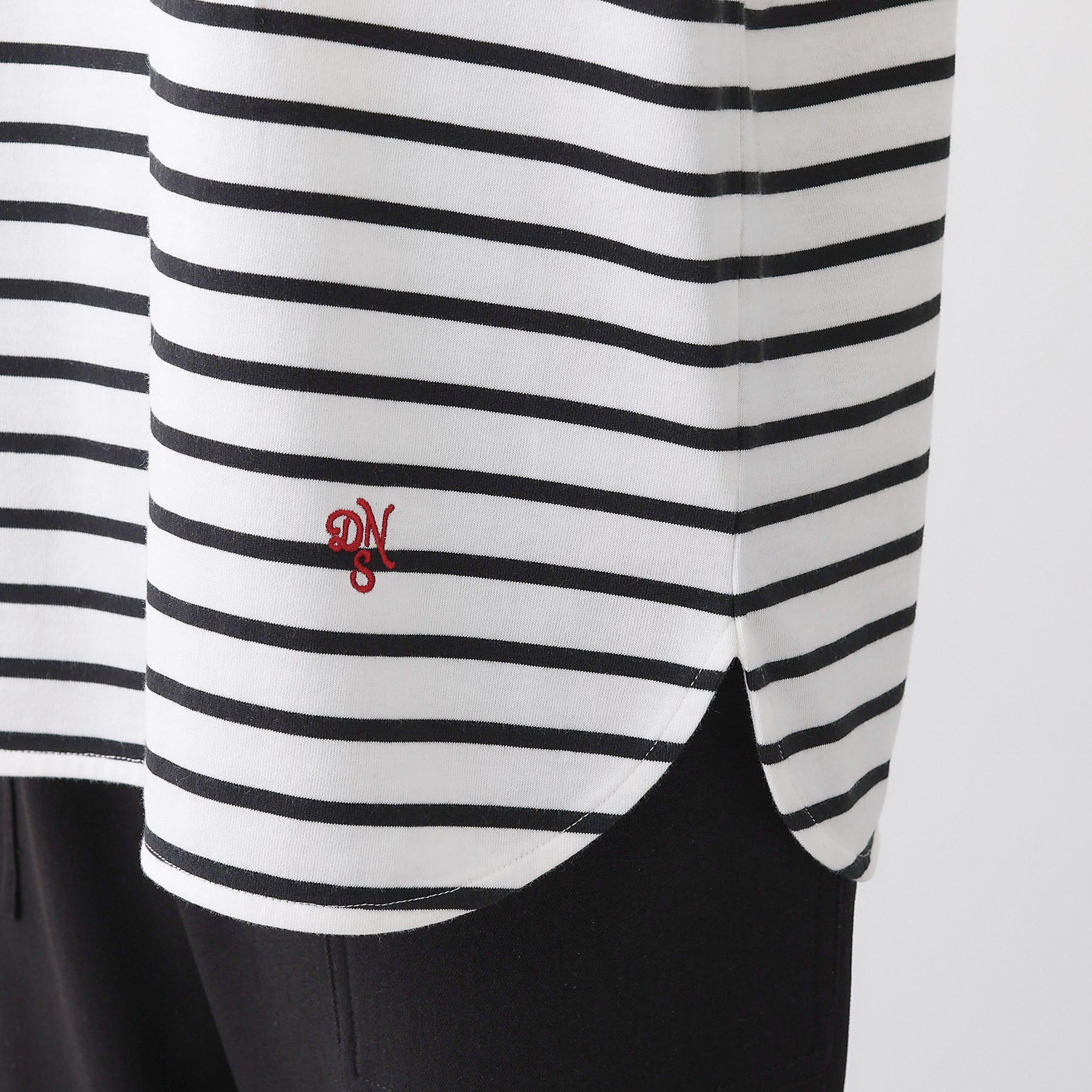 Dessin「【洗える】シャツテールロングTシャツ」|Tシャツ・カットソー|