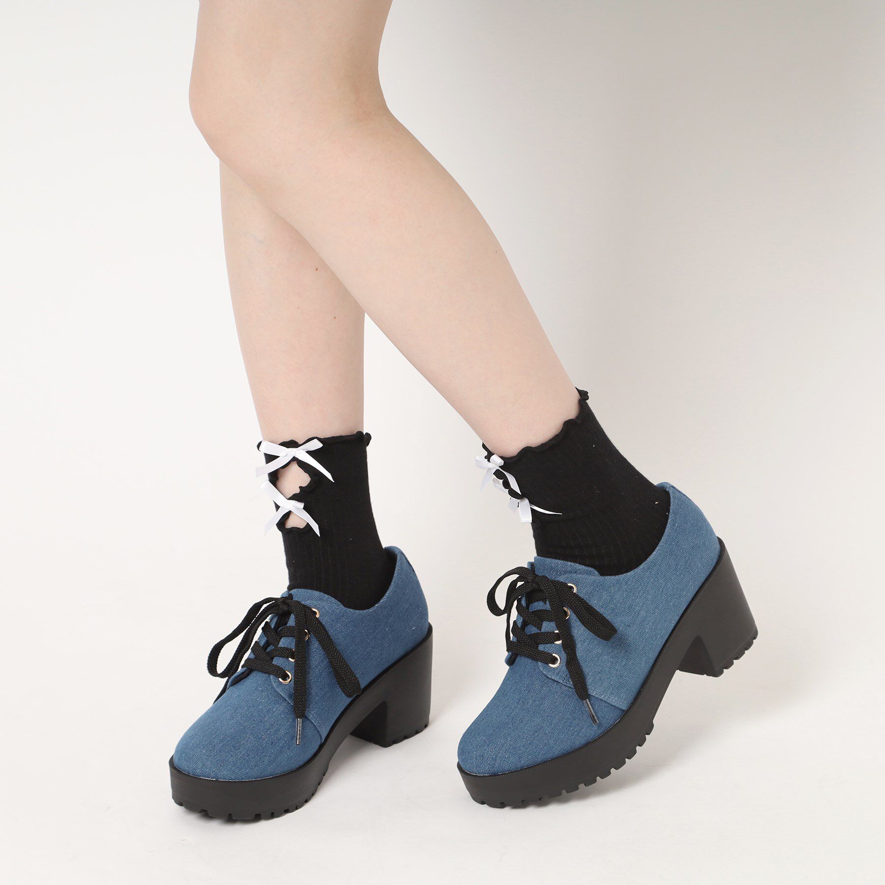 csT&P「厚底レースアップパンプス」|パンプス|