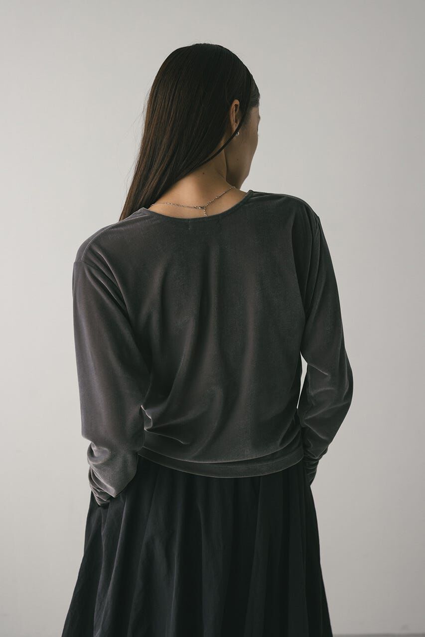 STYLEMIXER「メッシュベロアロンT」|Tシャツ・カットソー|