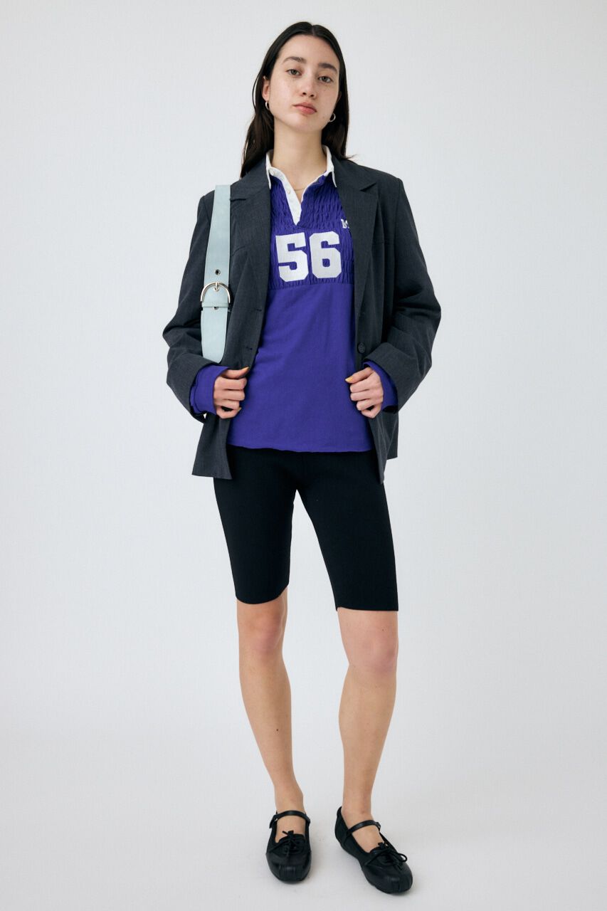 MOUSSY「SHIRRING RUGBY シャツ」|Tシャツ・カットソー|