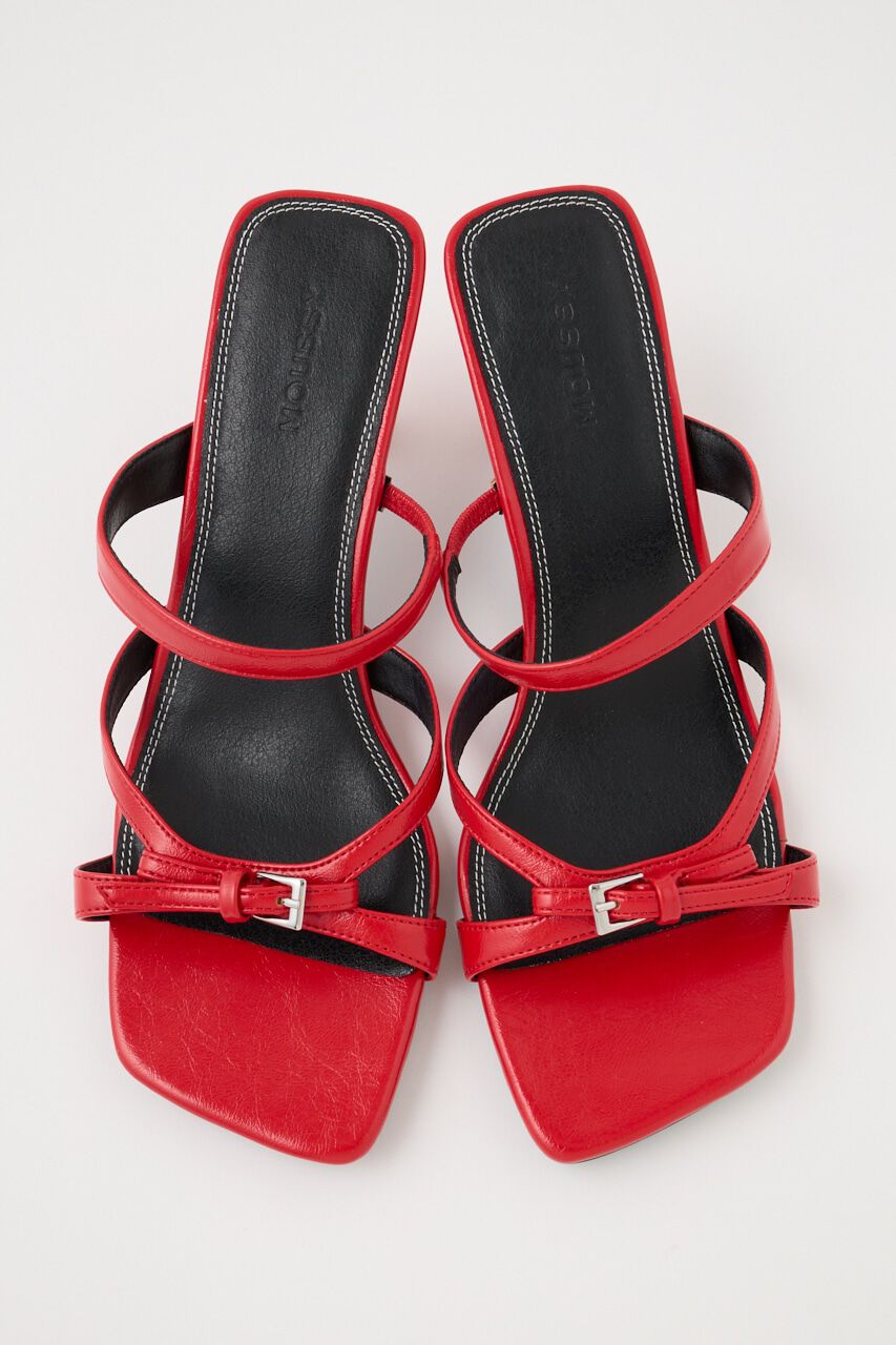 MOUSSY「TINY BELTED サンダル」|サンダル|RED