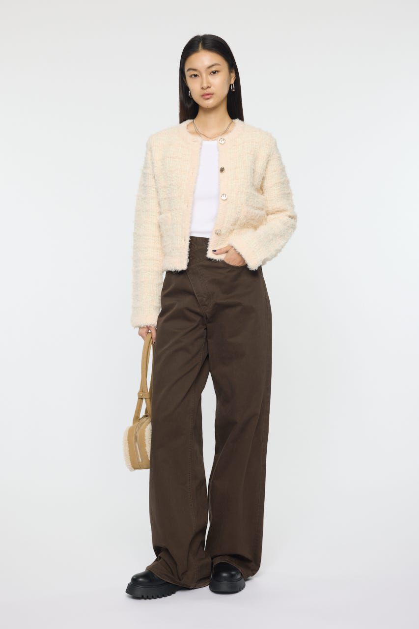 MOUSSY「COMPACT KNIT TWEED ジャケット」|その他|