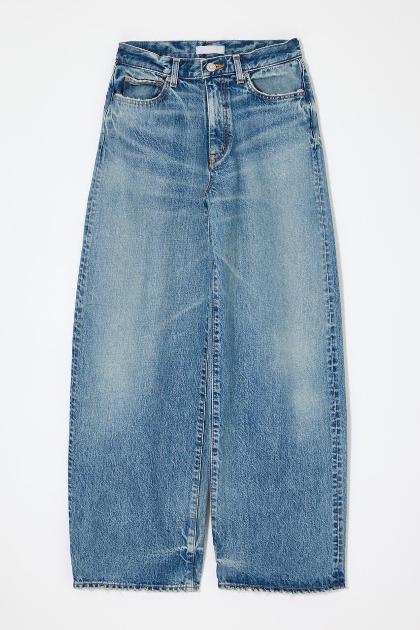 MOUSSY「MIDRISE CURVED WIDE ストレート」|デニム|