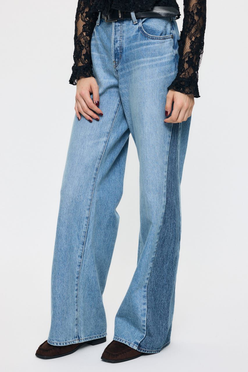 MOUSSY「TWISTED WIDE ストレート」|デニム|
