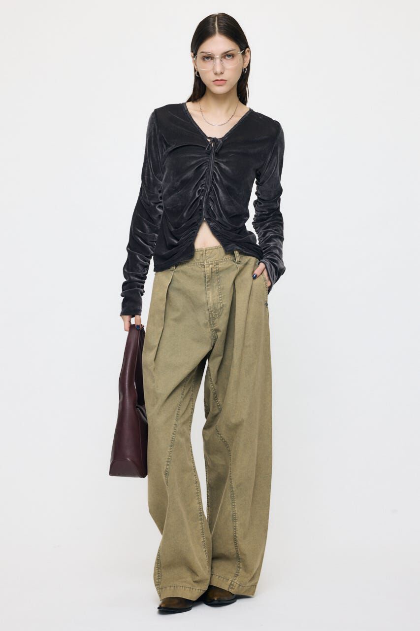 MOUSSY「CURVE LINE TUCK パンツ」|その他|