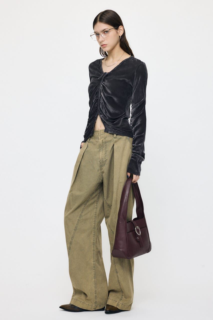 MOUSSY「CURVE LINE TUCK パンツ」|その他|