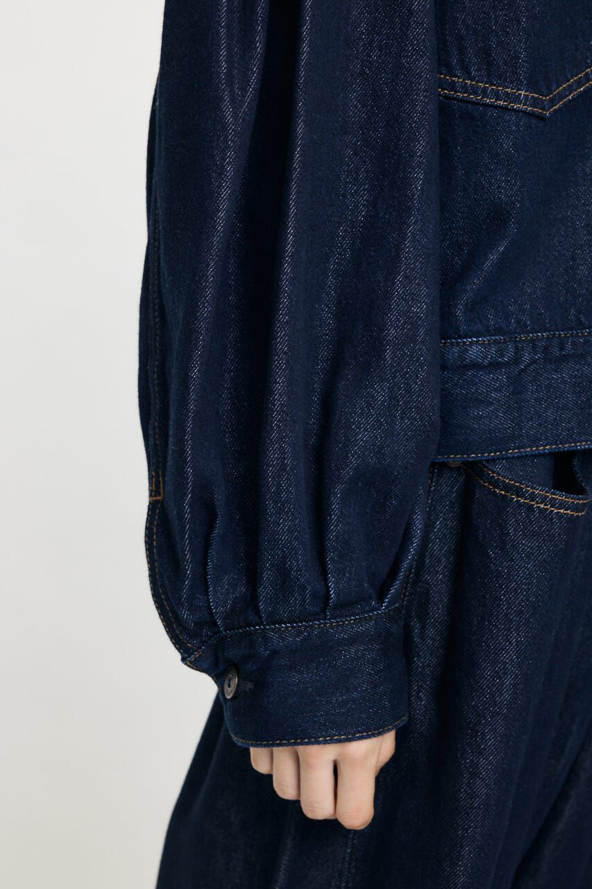 MOUSSY「GATHER HEM DENIM ジャケット」|デニムジャケット|