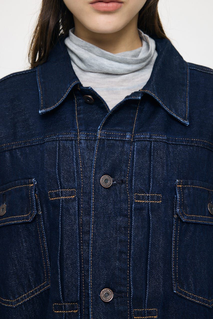 MOUSSY「GATHER HEM DENIM ジャケット」|デニムジャケット|