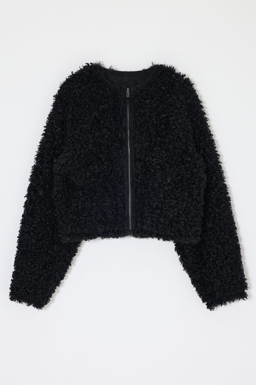 MOUSSY「REVERSIBLE CURLY FUR ジャケット」|ブルゾン・スタジャン|