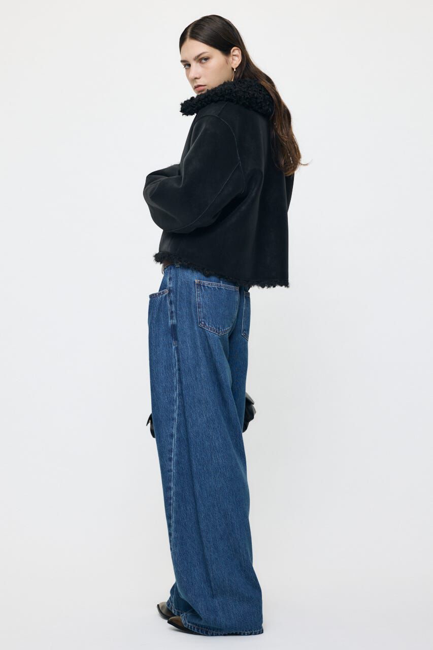 MOUSSY「REVERSIBLE CURLY FUR ジャケット」|ブルゾン・スタジャン|