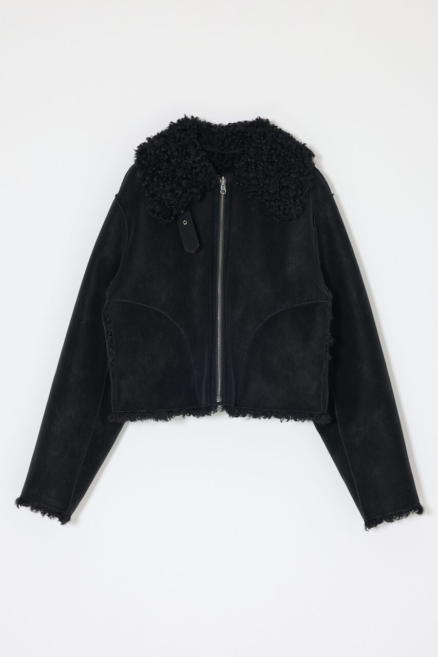 MOUSSY「REVERSIBLE CURLY FUR ジャケット」|ブルゾン・スタジャン|