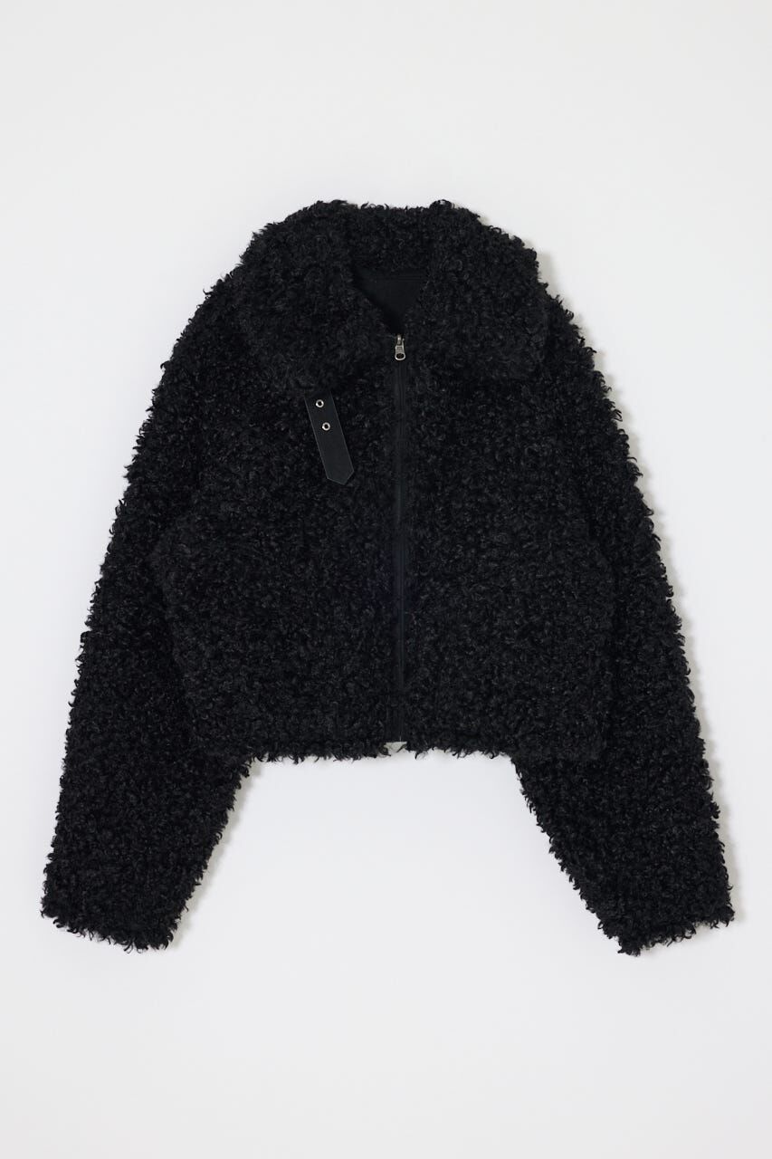 MOUSSY「REVERSIBLE CURLY FUR ジャケット」|ブルゾン・スタジャン|