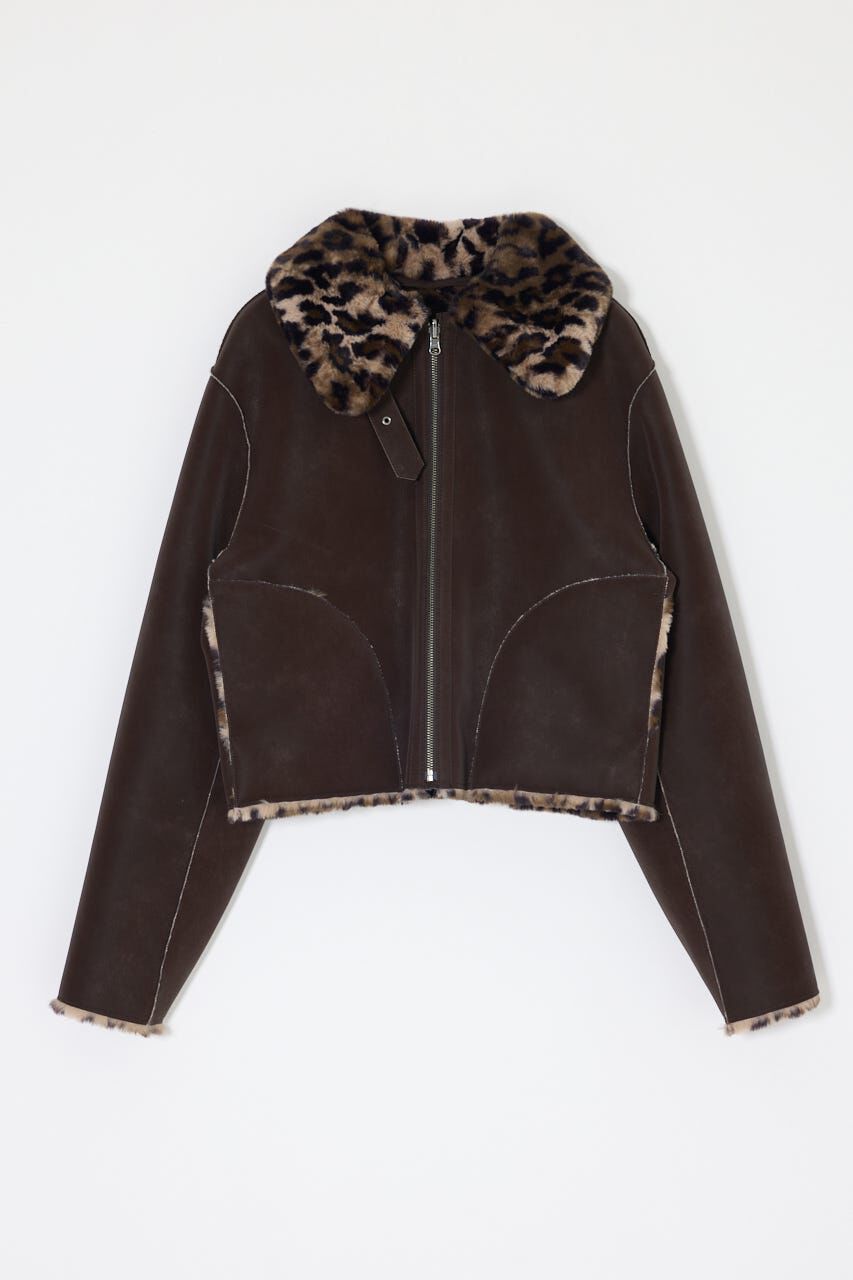 MOUSSY「REVERSIBLE CURLY FUR ジャケット」|ブルゾン・スタジャン|