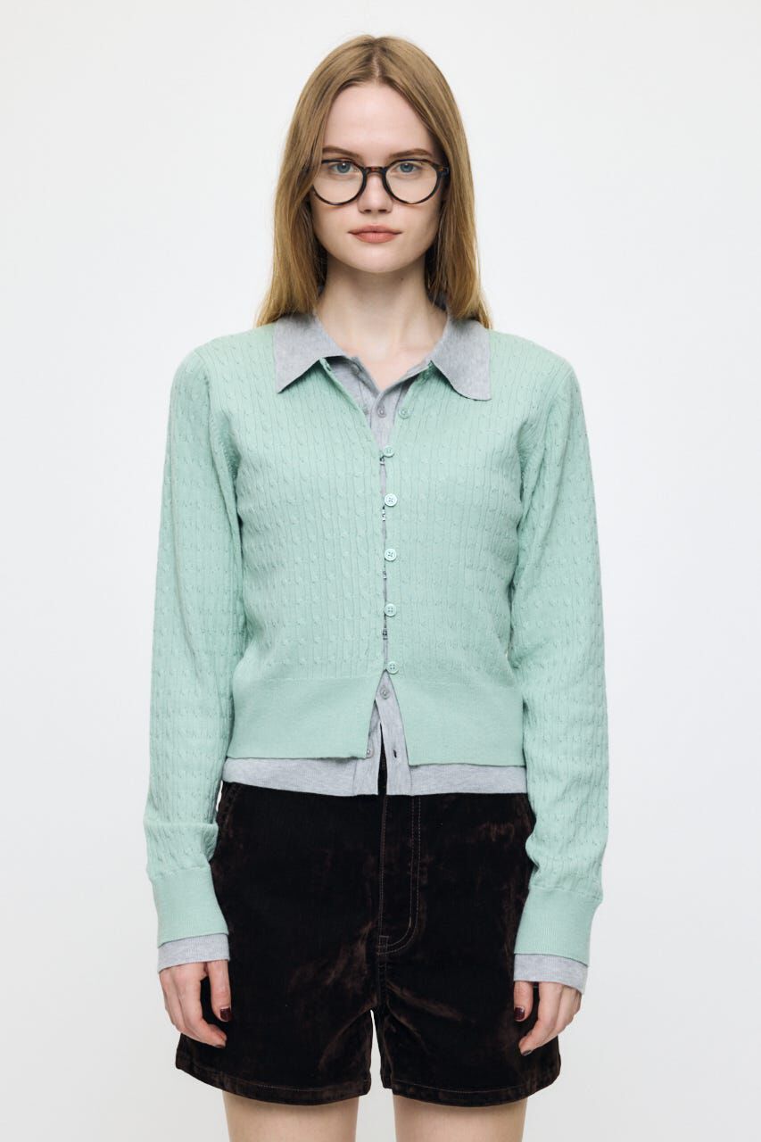 MOUSSY「LAYERED LIKE KNIT トップス」|ニット・セーター|