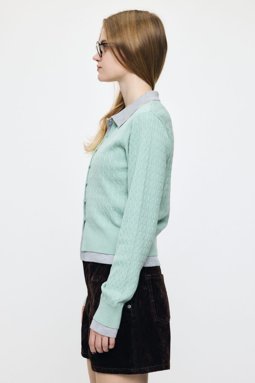 MOUSSY「LAYERED LIKE KNIT トップス」|ニット・セーター|