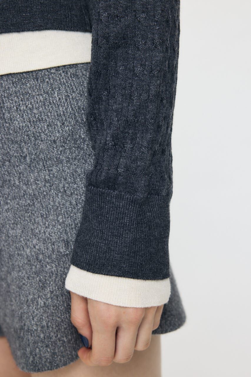 MOUSSY「LAYERED LIKE KNIT トップス」|ニット・セーター|