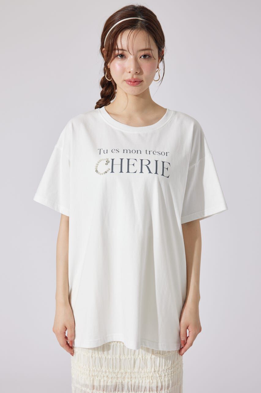 rienda「パールロゴビッグTシャツ」|Tシャツ・カットソー|