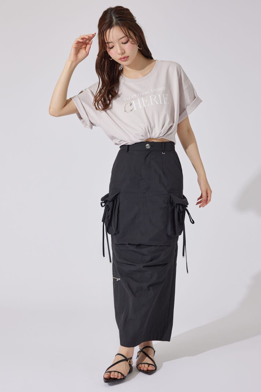 rienda「パールロゴビッグTシャツ」|Tシャツ・カットソー|