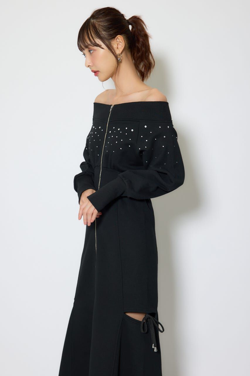 rienda「オフショルダーカッティングマーメイドワンピース」|ワンピース|