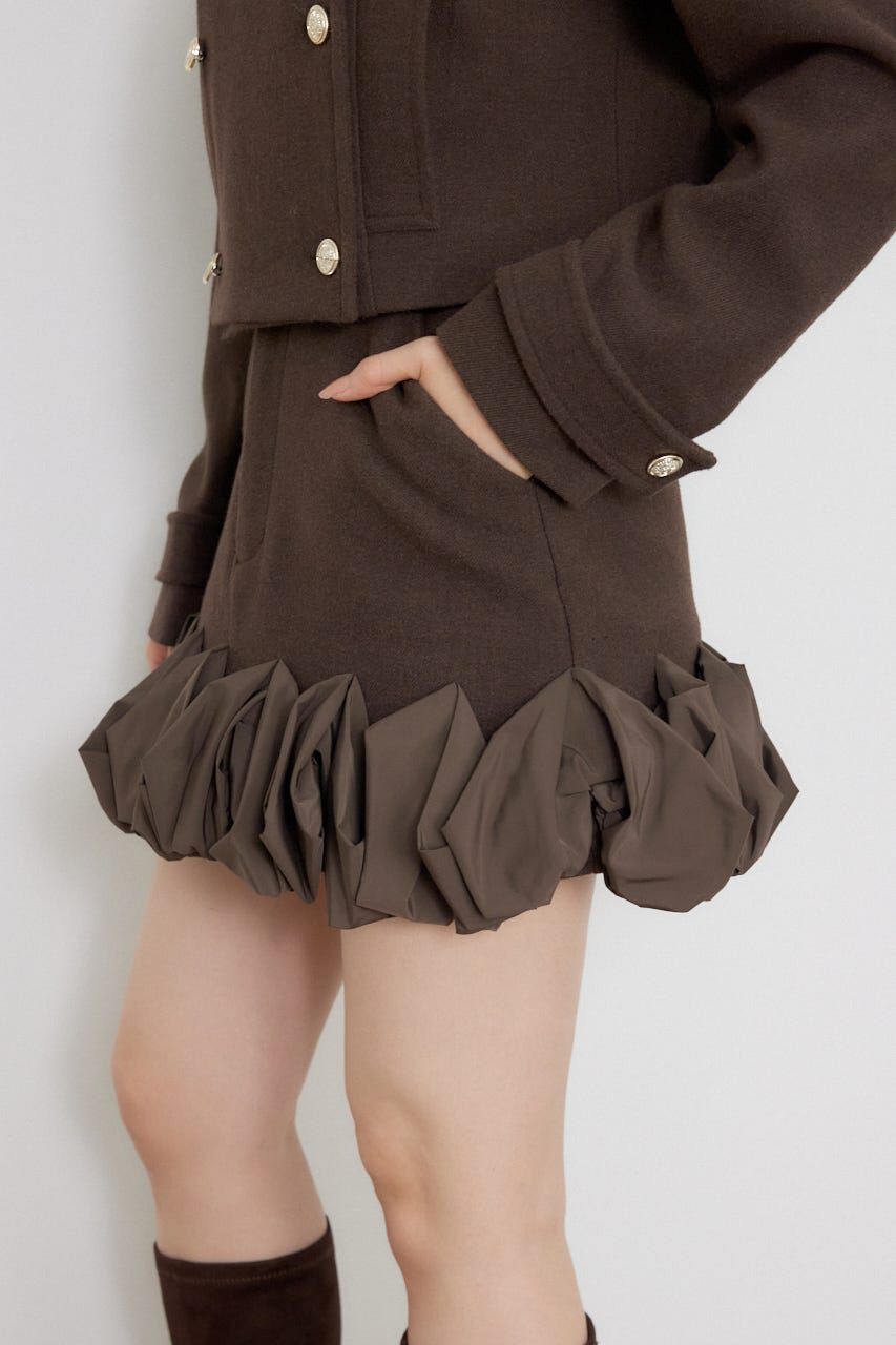 rienda「フリルヘムスコートショートパンツ」|その他|