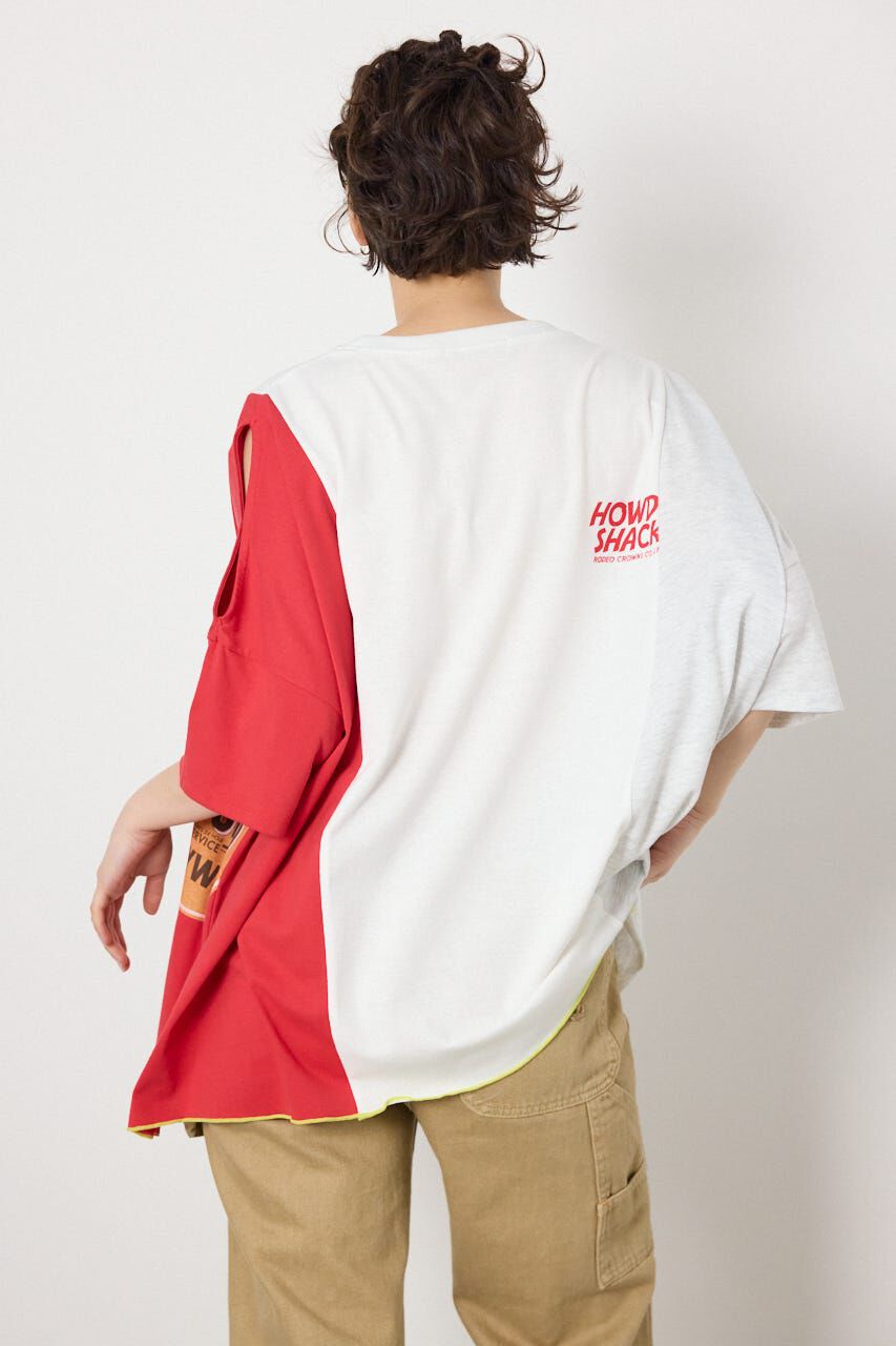 RODEO CROWNS「カスタムオープンショルダーTシャツ」|Tシャツ・カットソー|