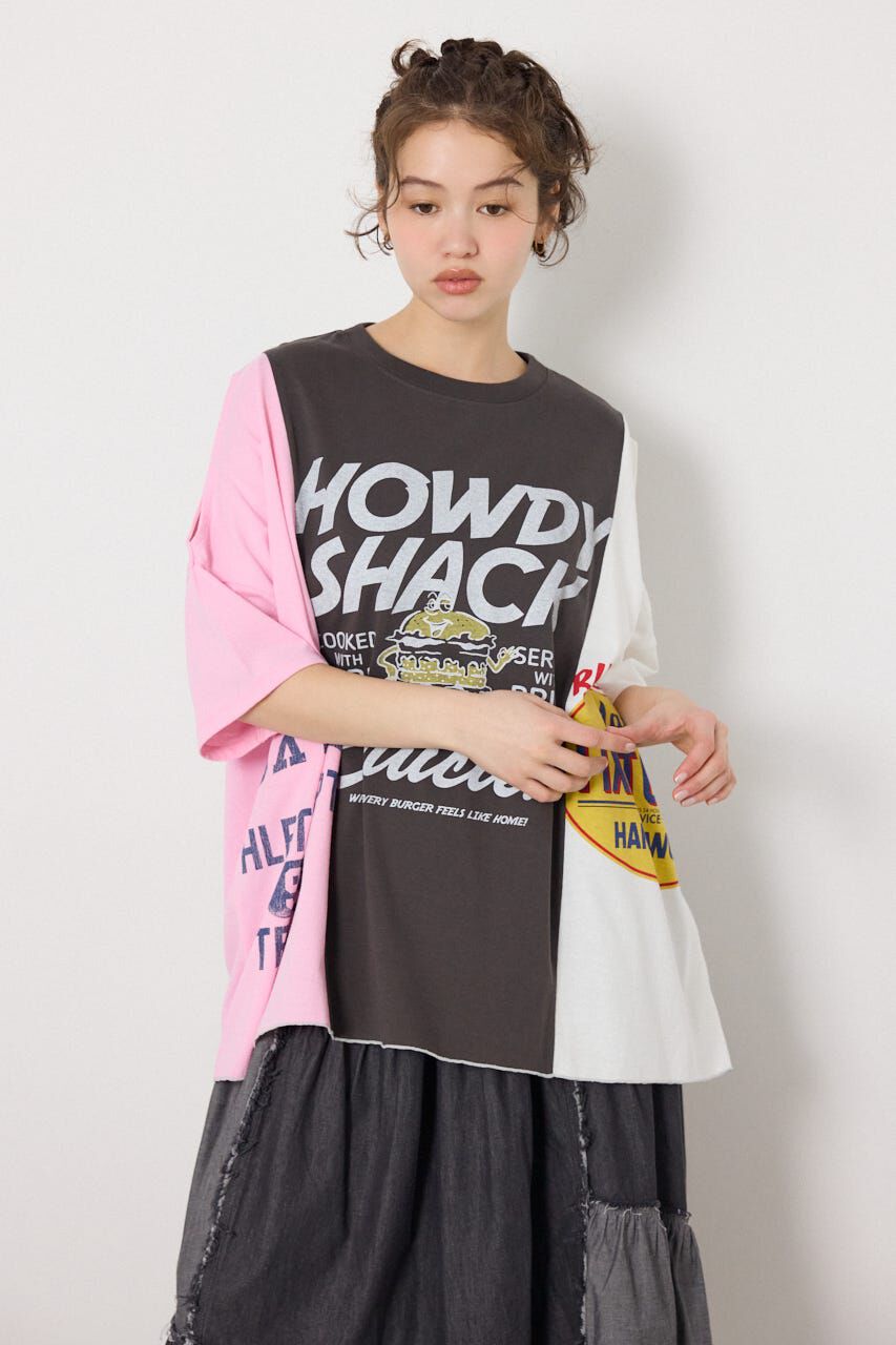 RODEO CROWNS「カスタムオープンショルダーTシャツ」|Tシャツ・カットソー|