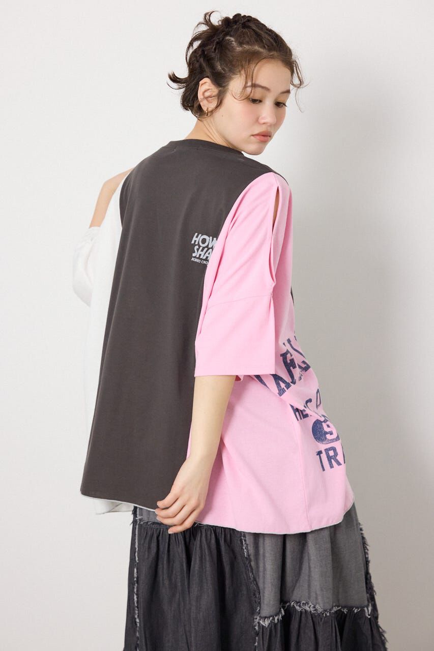 RODEO CROWNS「カスタムオープンショルダーTシャツ」|Tシャツ・カットソー|
