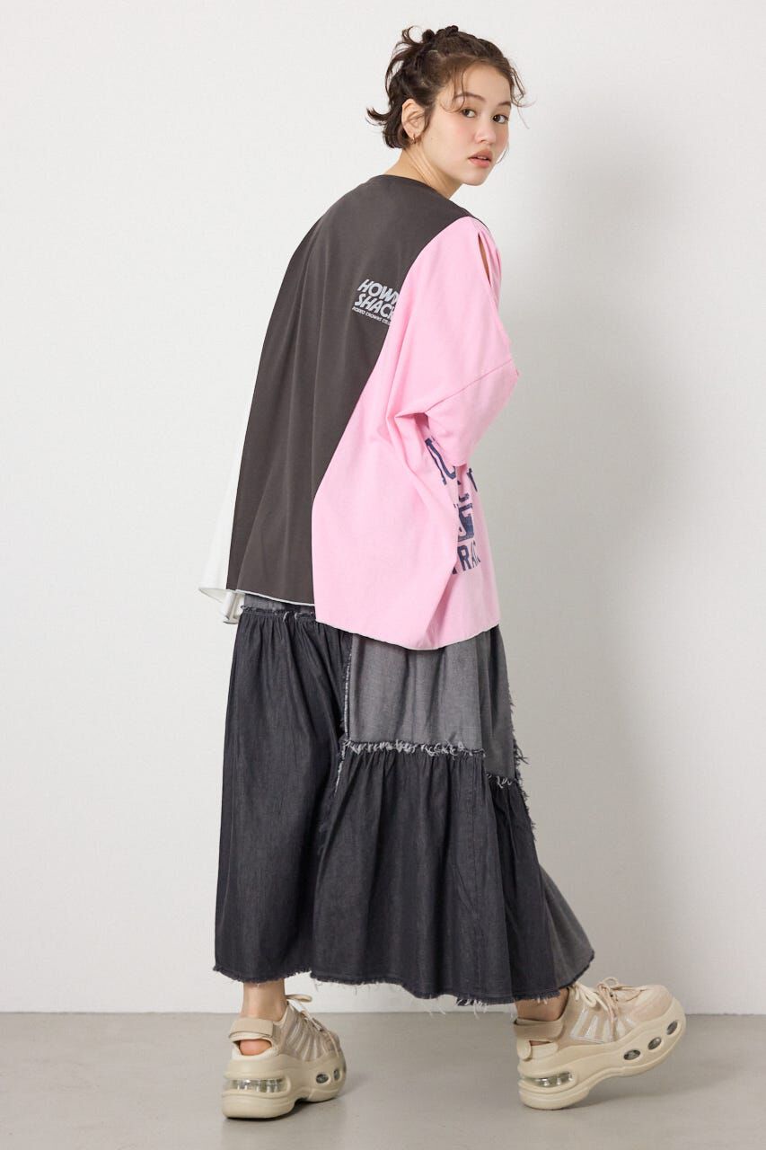RODEO CROWNS「カスタムオープンショルダーTシャツ」|Tシャツ・カットソー|