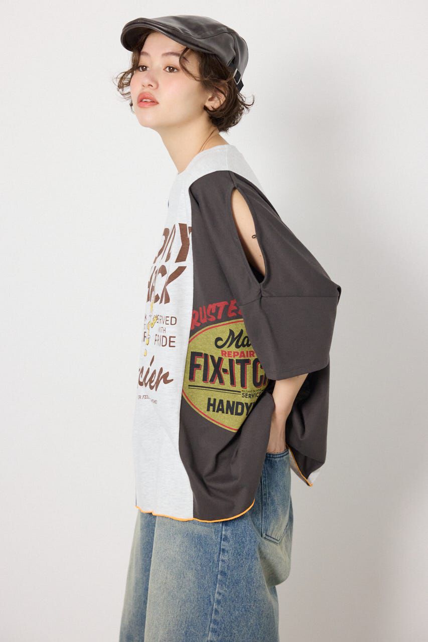 RODEO CROWNS「カスタムオープンショルダーTシャツ」|Tシャツ・カットソー|