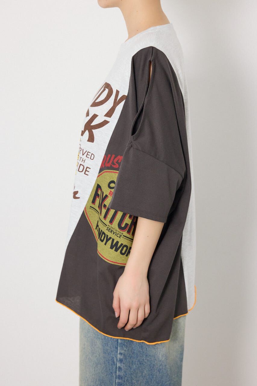 RODEO CROWNS「カスタムオープンショルダーTシャツ」|Tシャツ・カットソー|