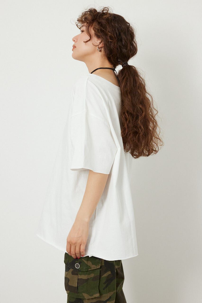RODEO CROWNS「ピグメントルーズオフショルTシャツ」|Tシャツ・カットソー|