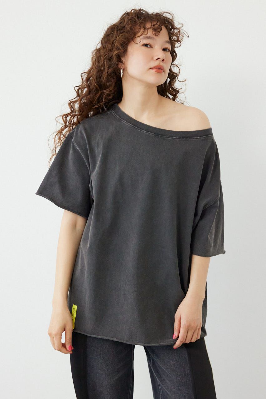 RODEO CROWNS「ピグメントルーズオフショルTシャツ」|Tシャツ・カットソー|