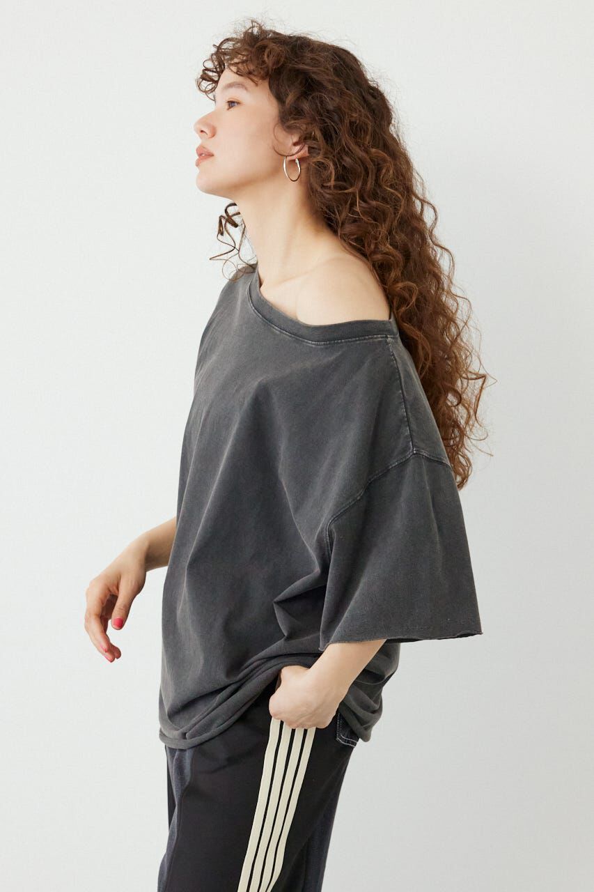 RODEO CROWNS「ピグメントルーズオフショルTシャツ」|Tシャツ・カットソー|