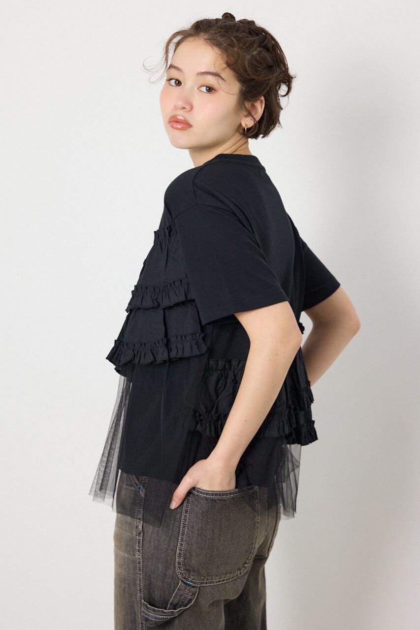 RODEO CROWNS「布帛チュールドッキングトップス」|Tシャツ・カットソー|