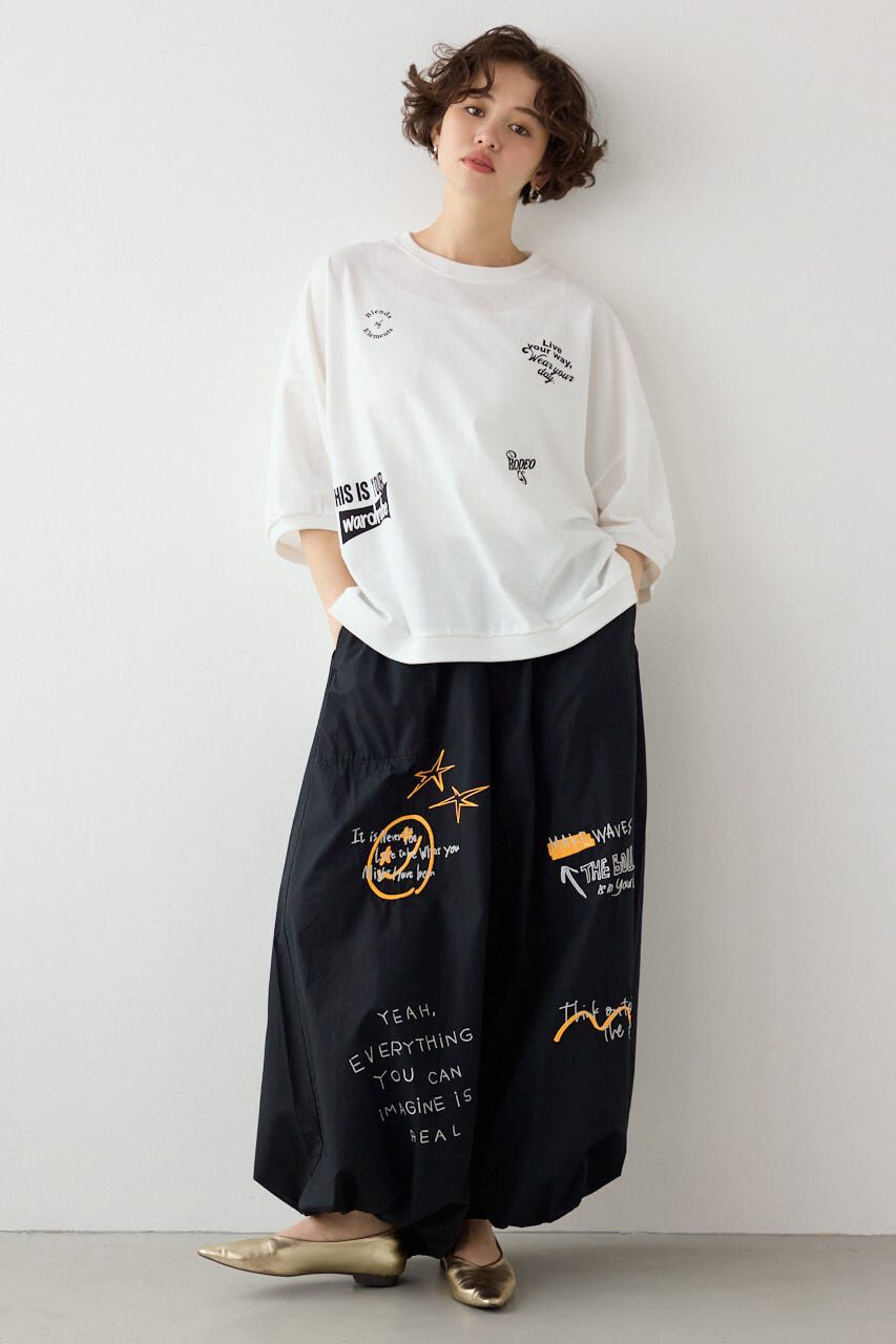 RODEO CROWNS「発泡マルチロゴビッグトップス」|Tシャツ・カットソー|
