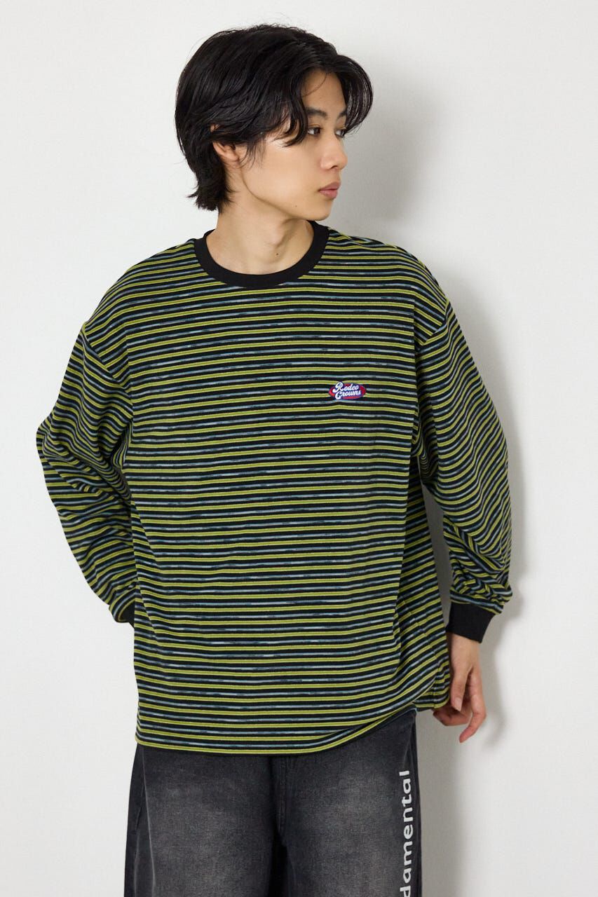 RODEO CROWNS「マルチボーダーベロアトップス」|Tシャツ・カットソー|